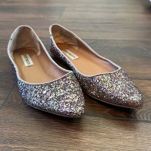 Steve Madden Multi-color glitter flats